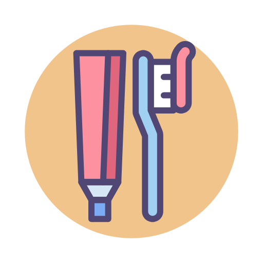 Toothpaste And Toothbrush Icon