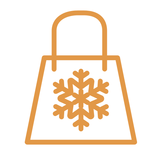 Christmas shopping bag Icon