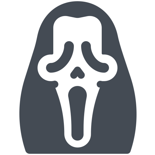 Ghost face Halloween Icon