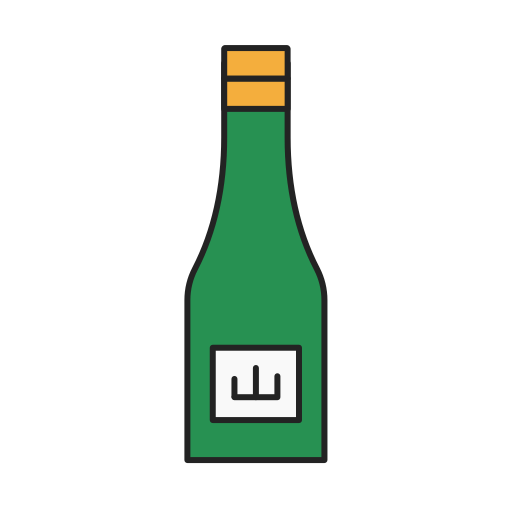 The wine bottle Icon