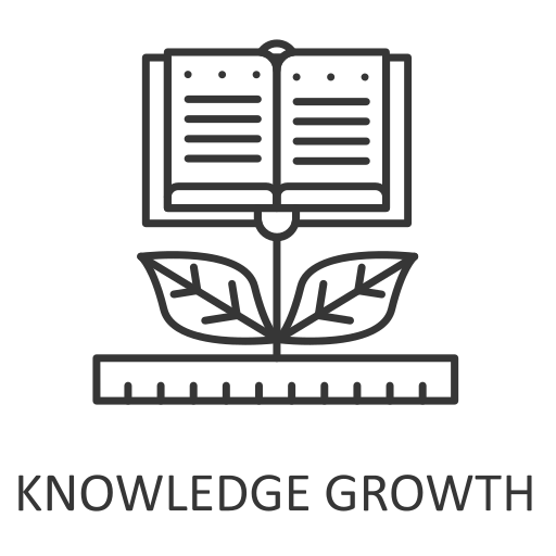 Knowledge growth Icon