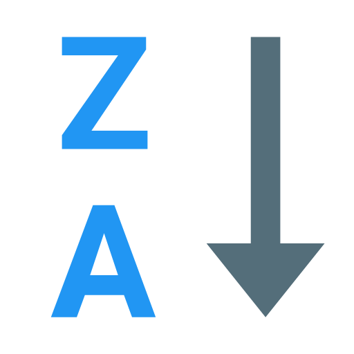 alphabetical_sorting_za Icon