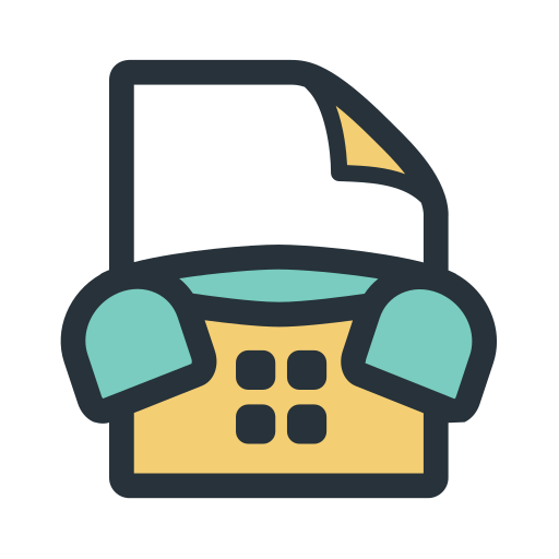 Color block - Fax Icon