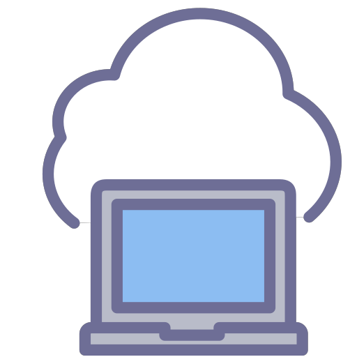 Cloud computer Icon