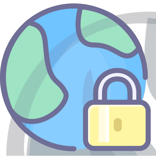 Network encryption, secure network, SSL Icon