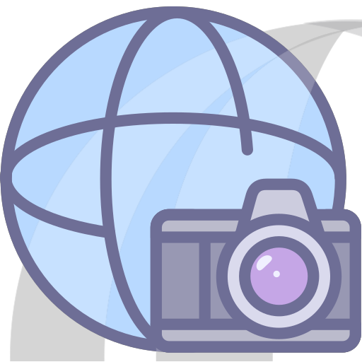 Online shooting, network, camera Icon