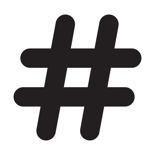 Download hashtag Vector Icons free download in SVG, PNG Format