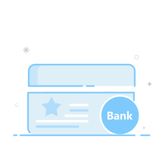 Change of bank account opening license Icon