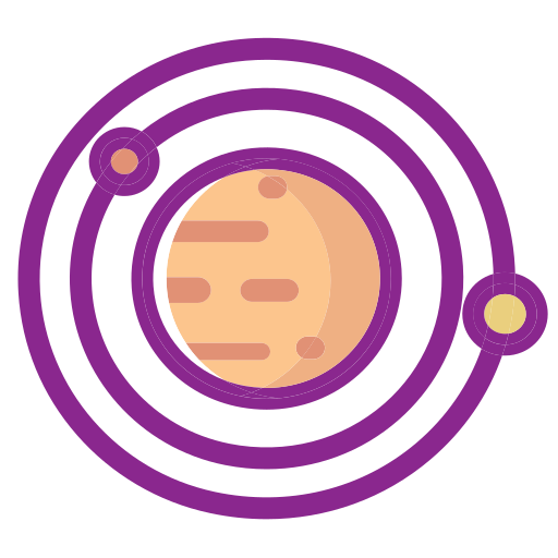Astronautics - Saturn planet Icon