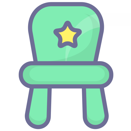 Children's chair stool Icon