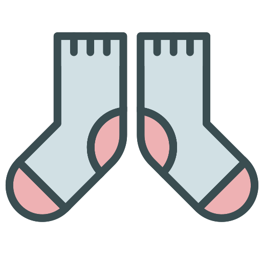 Baby socks Vector Icons free download in SVG, PNG Format