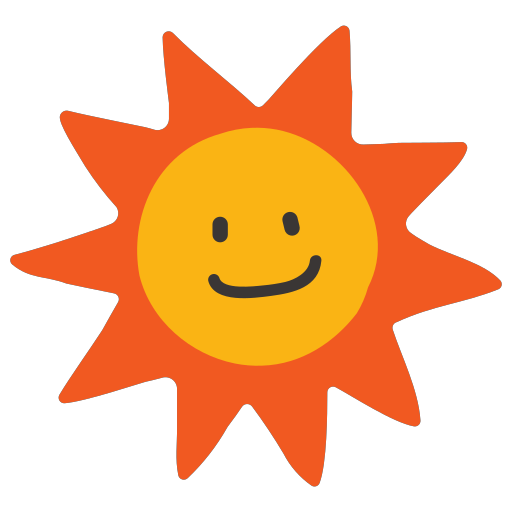 Hand drawn sun Icon