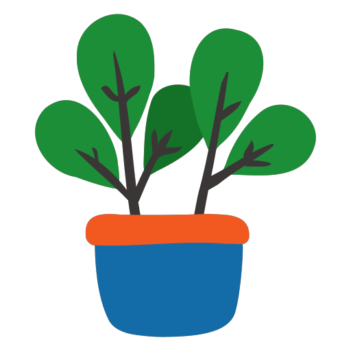 Hand painted plants Icon