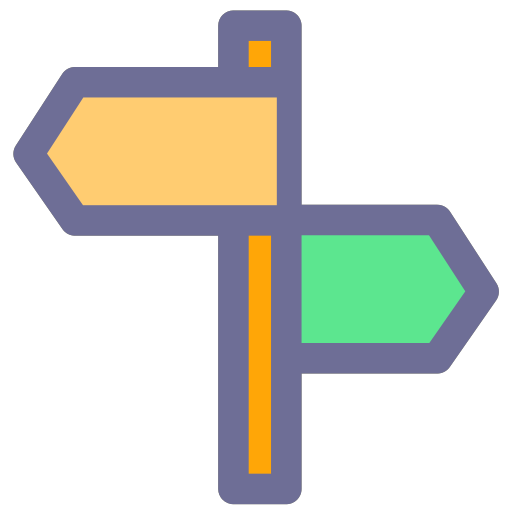 Route, direction, navigation, location Icon