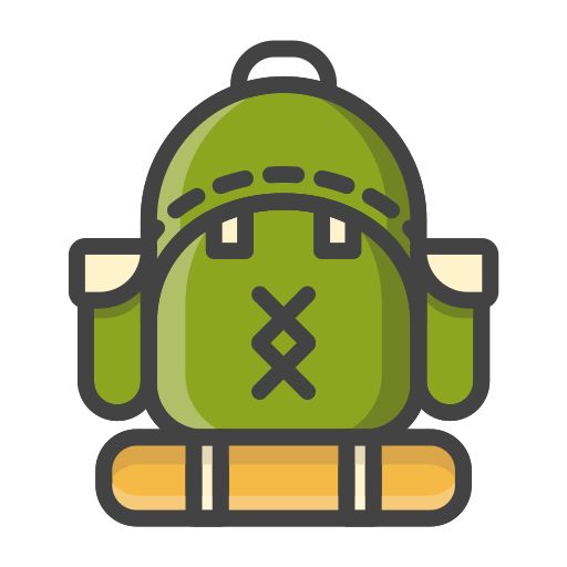 Mountaineering bag Icon