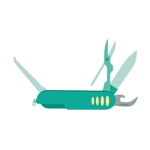 Multi functional knife Icon