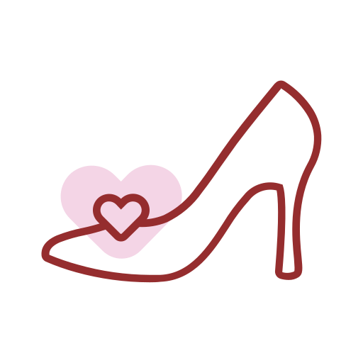 line_ high-heeled shoes Icon