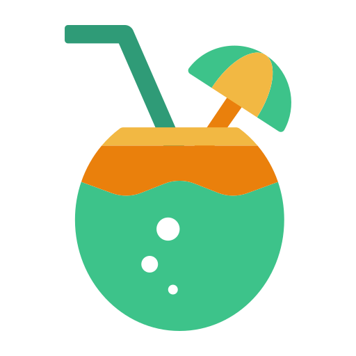 Noodle summer cold drink cocktail Icon
