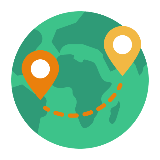 Surface route earth Icon