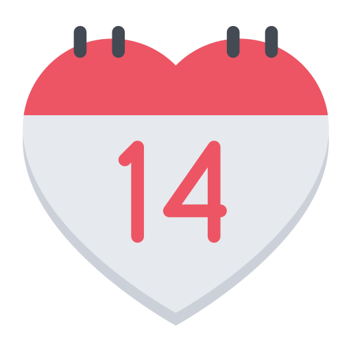 Heart calendar Icon