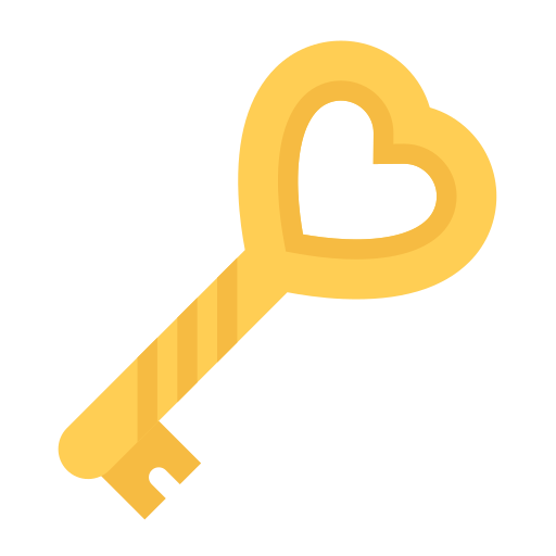 Heart key Icon