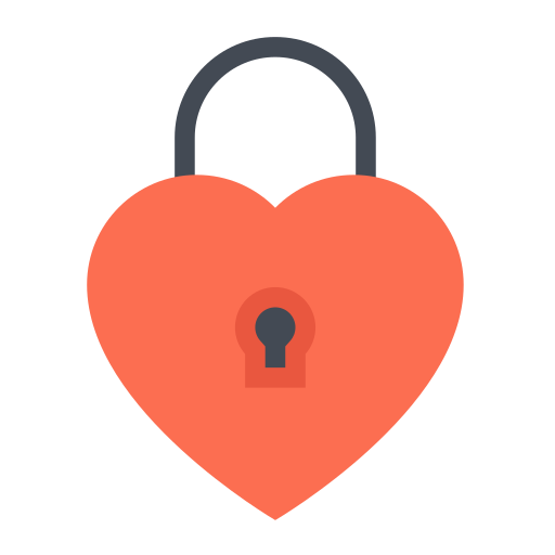 Heart lock Icon