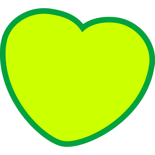 Green love, like, love, favorite Icon