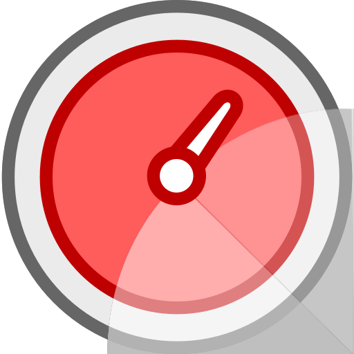 Red speed dashboard Icon