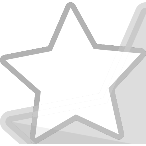 White five stars, collection, favorite Icon