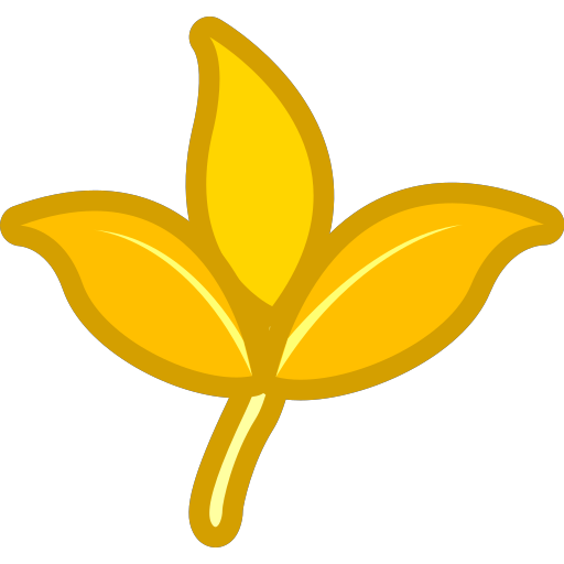 Yellow leaves, plants Icon