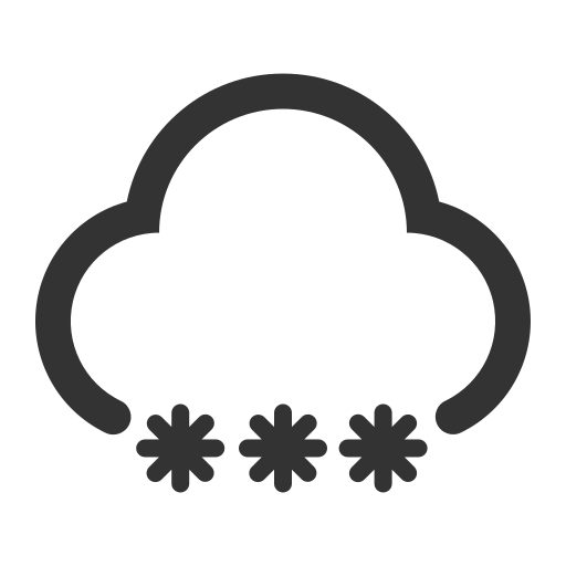 Weather - moderate to heavy snow Icon