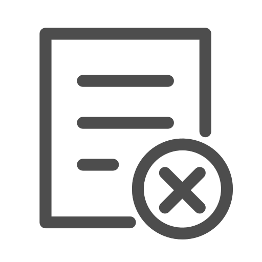 Delete information Icon