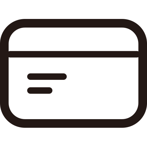 Bank card - linear Icon Icon