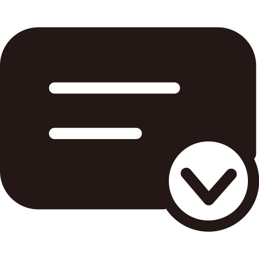 Certification - color block Icon Icon
