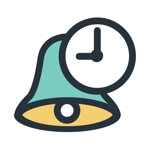 Color block - clock alarm Icon