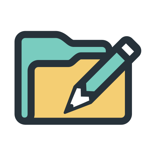 Color block - write document Icon