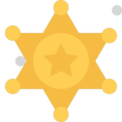sheriff's badge Icon
