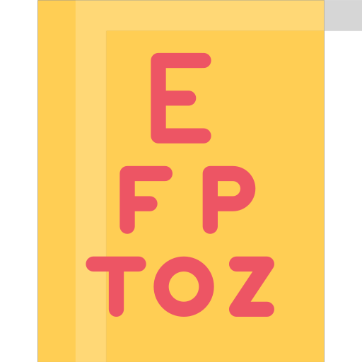 snellen chart Icon