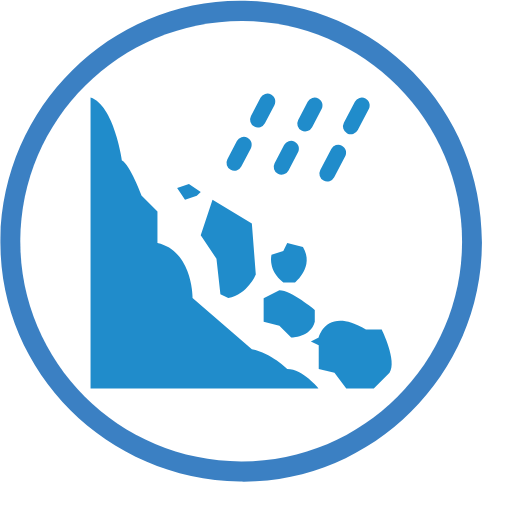 Landslide disaster Icon