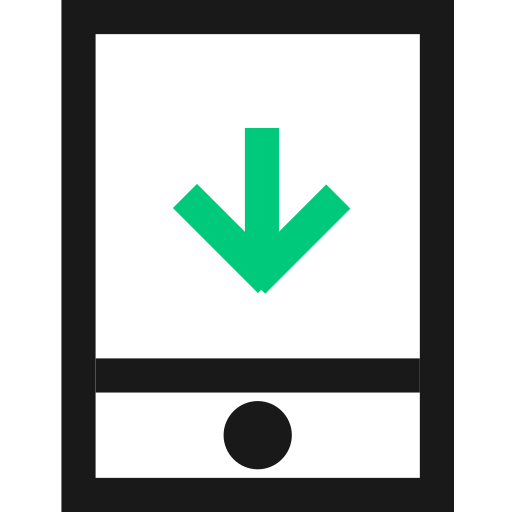 Mobile phone download Icon