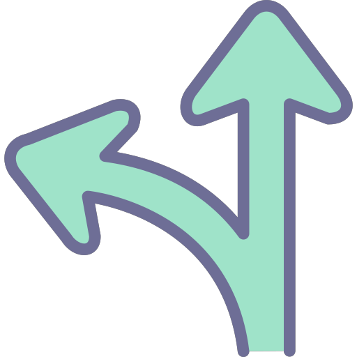 Navigation, route, direction Icon