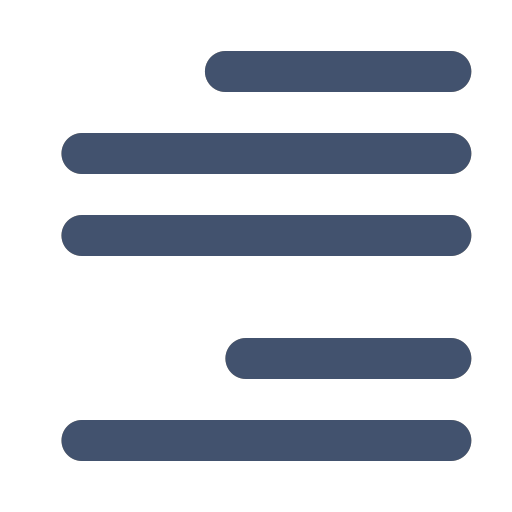 align-letter-right Icon