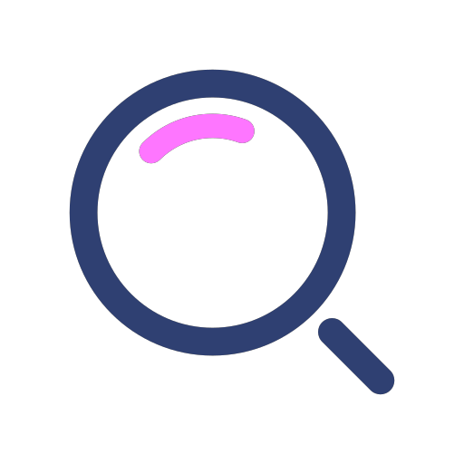 Search, magnifying glass, query Icon