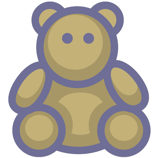 Teddy bear, toy Icon