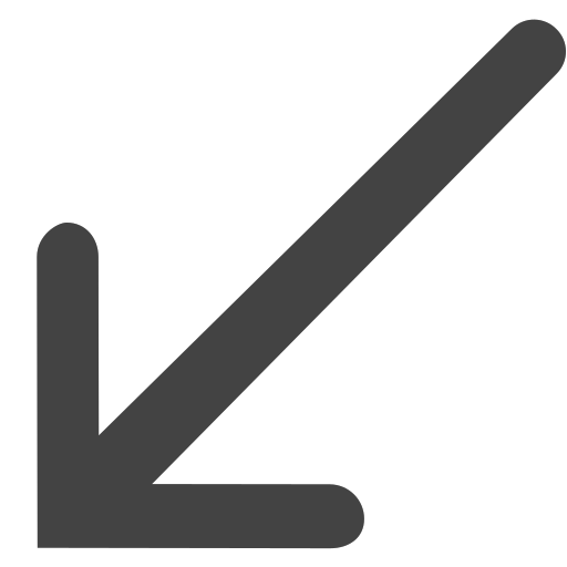 si-glyph-arrow-thin-left-bottom Icon