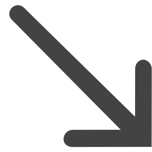 si-glyph-arrow-thin-right-bottom Icon