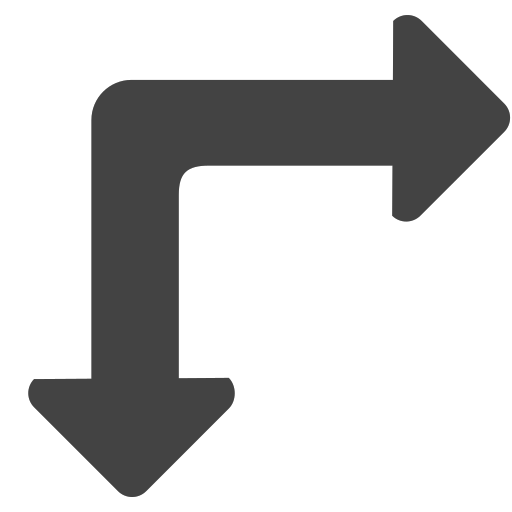 si-glyph-arrow-two-way-right-bottom Icon