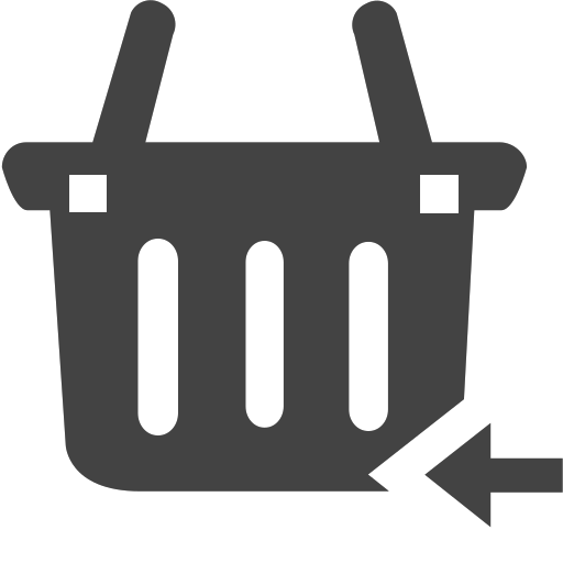 si-glyph-basket-arrow-left Icon