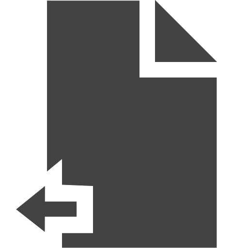 si-glyph-document-arrow-left Icon