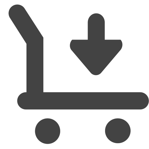 si-glyph-strolley-arrow-down Icon